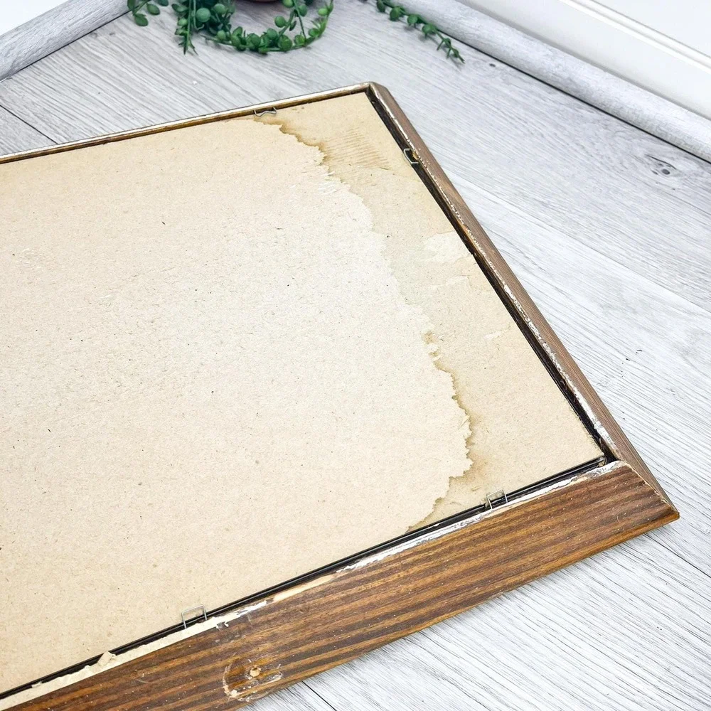 Vintage Bird Painting Print by Paul Whitney Hunter in Wooden Frame‎